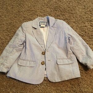 Toddler Boy Seersucker blazer, 3T
